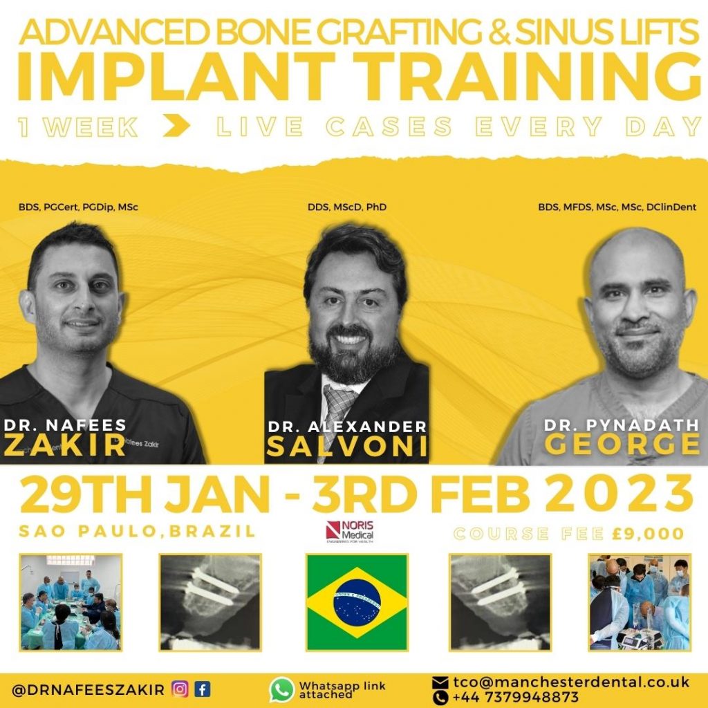 bone graft and sinus lift training 2023