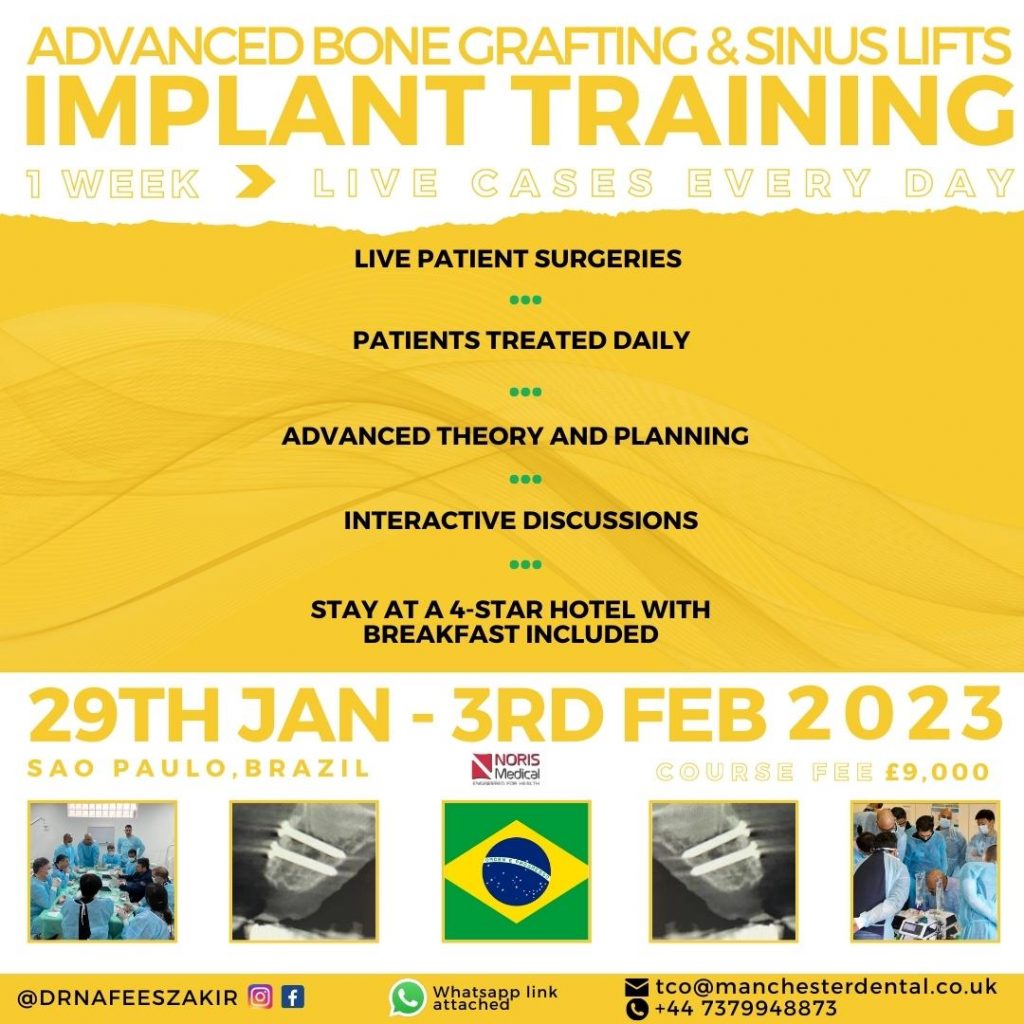 bone graft and sinus lift training 2023